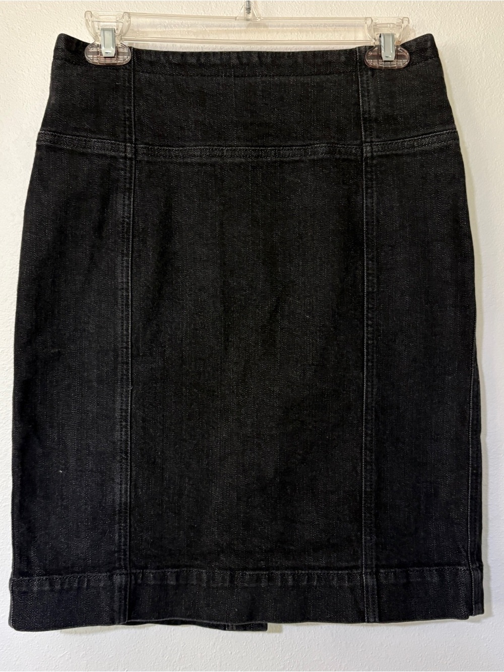 Anne Klein Stretch Denim Pencil Skirt